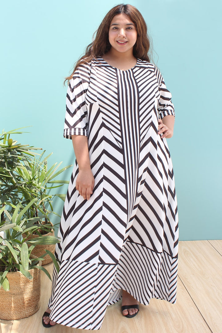 Stripe Play Cocktail Dress