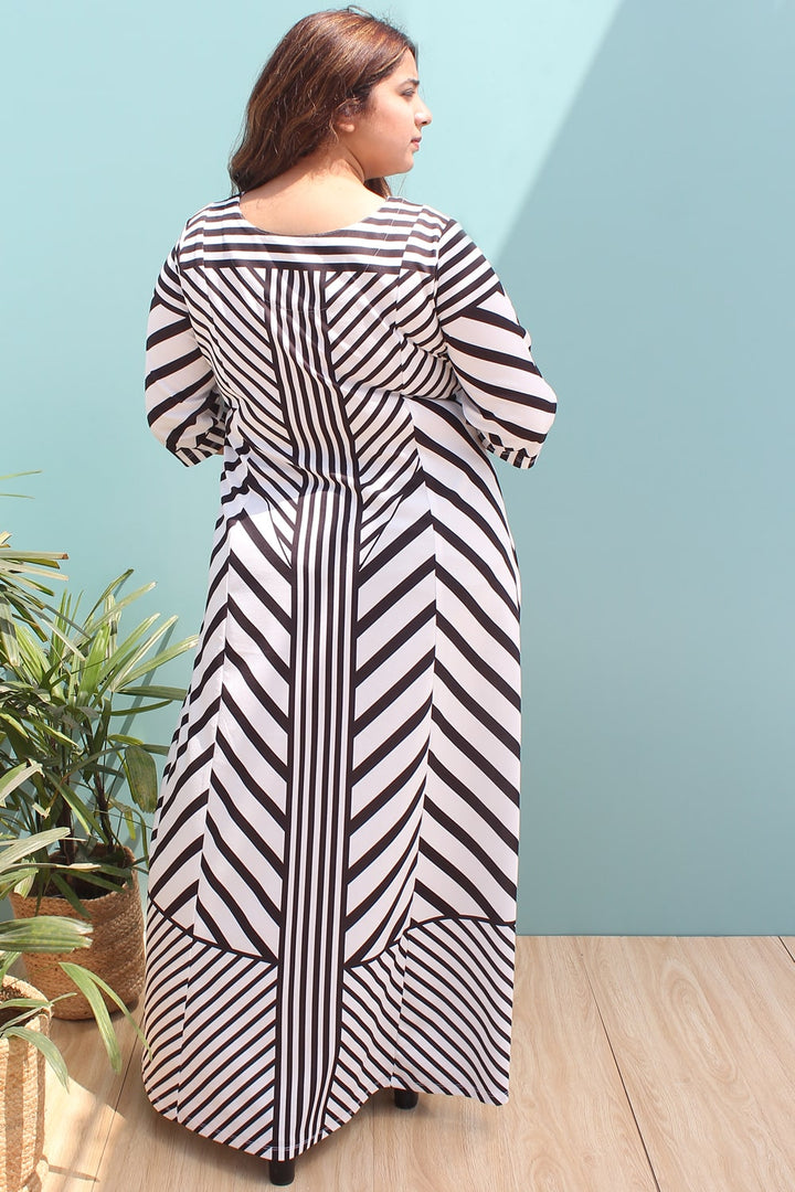 Stripe Play Cocktail Dress