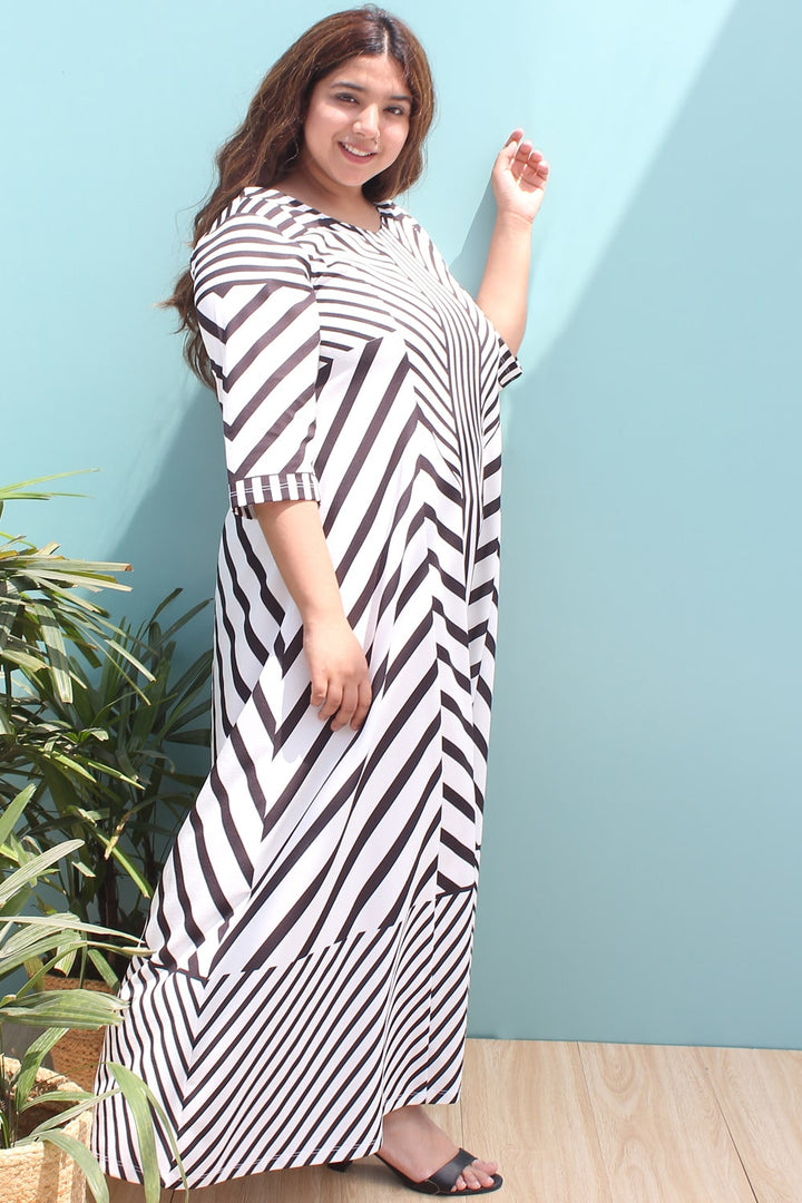 Stripe Play Cocktail Dress
