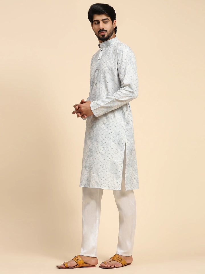 Trendy Men's Kurta Set | Sequins & Tie-Dye for Weddings & Special Events