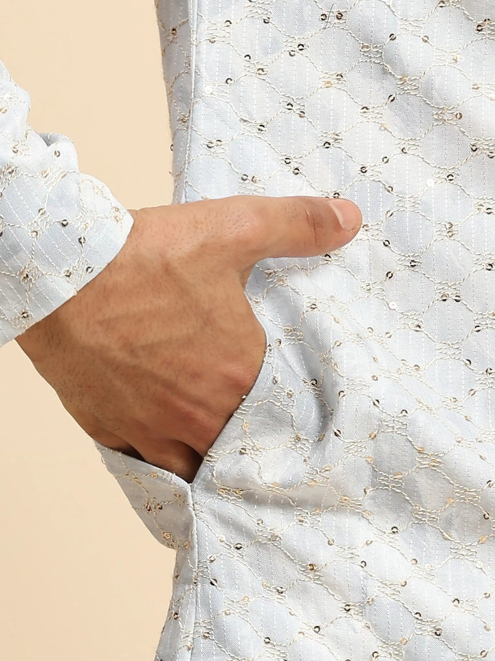 Trendy Men's Kurta Set | Sequins & Tie-Dye for Weddings & Special Events