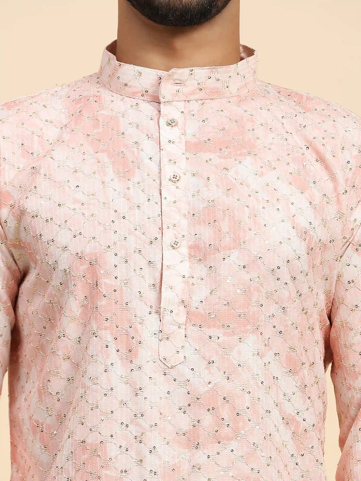 Designer Tie-Dye Kurta & Pajama | Digital Print Sequence for Men's Festive Wear
