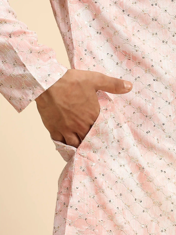 Designer Tie-Dye Kurta & Pajama | Digital Print Sequence for Men's Festive Wear