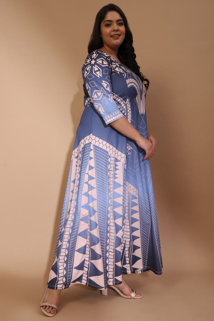 Blue Ombre Knight Queen Dress
