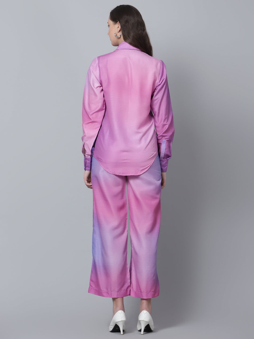 Amber Sleek Ombre Muslin Co-Ord Set | Trendy & Comfortable Choice