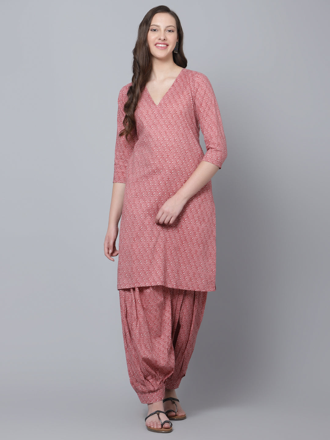Luxury in Every Detail | Aaina Cotton Block Print Salwar Set