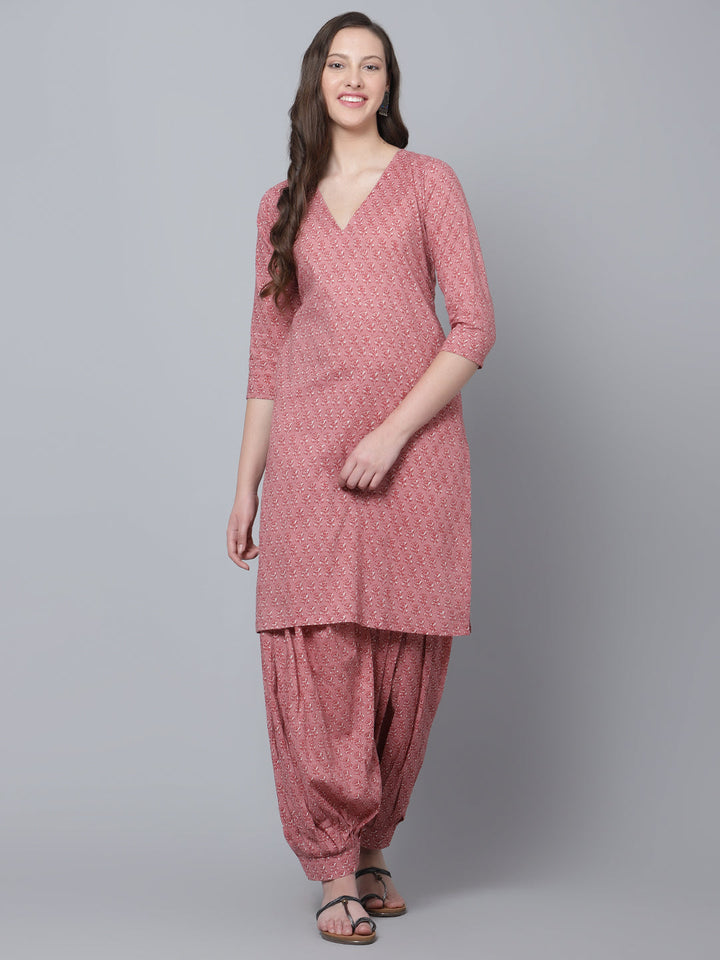 Luxury in Every Detail | Aaina Cotton Block Print Salwar Set