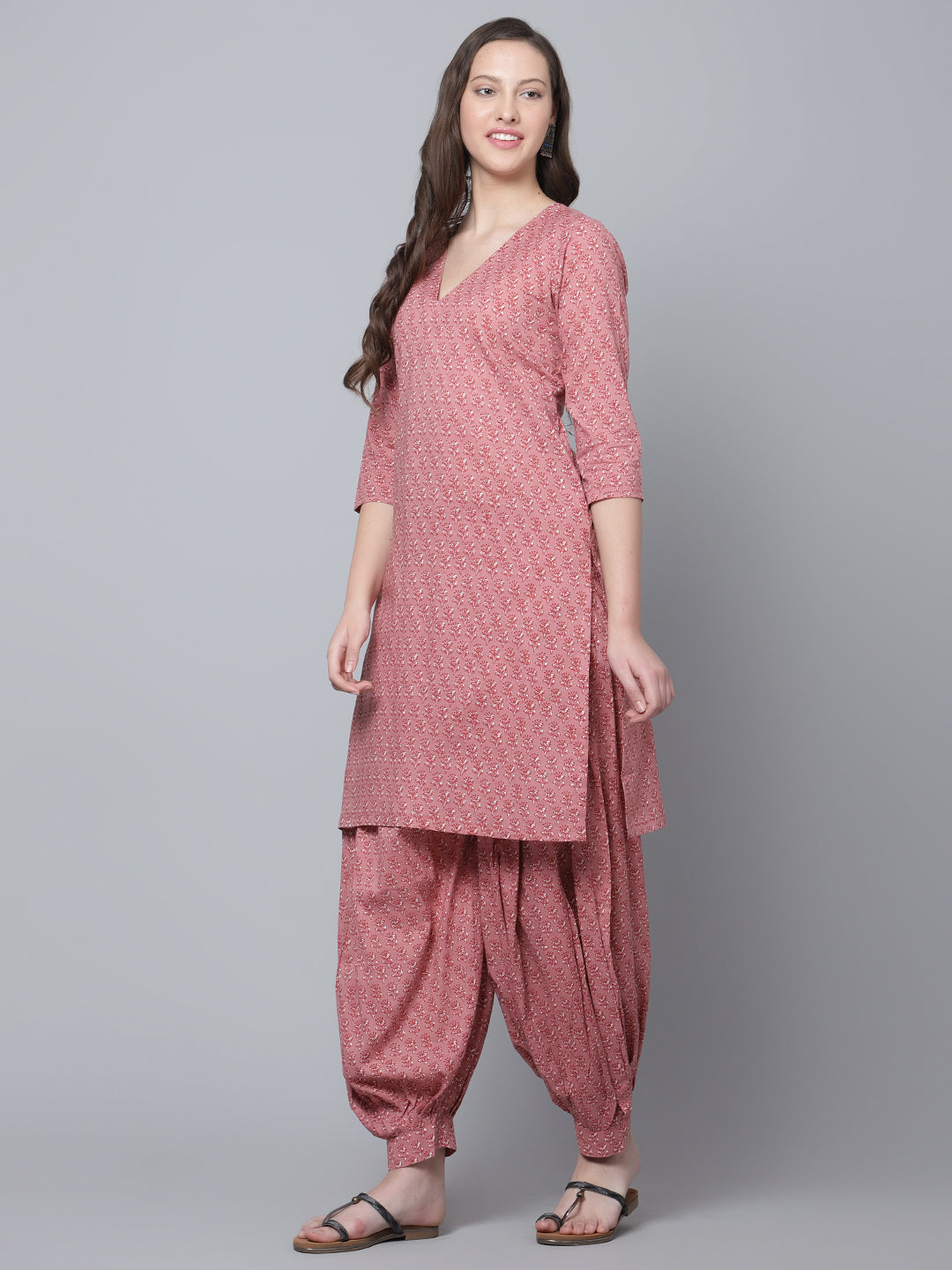 Luxury in Every Detail | Aaina Cotton Block Print Salwar Set