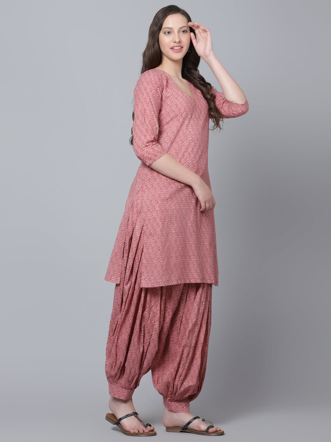 Luxury in Every Detail | Aaina Cotton Block Print Salwar Set