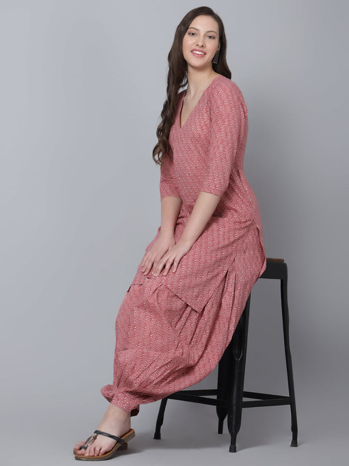 Luxury in Every Detail | Aaina Cotton Block Print Salwar Set