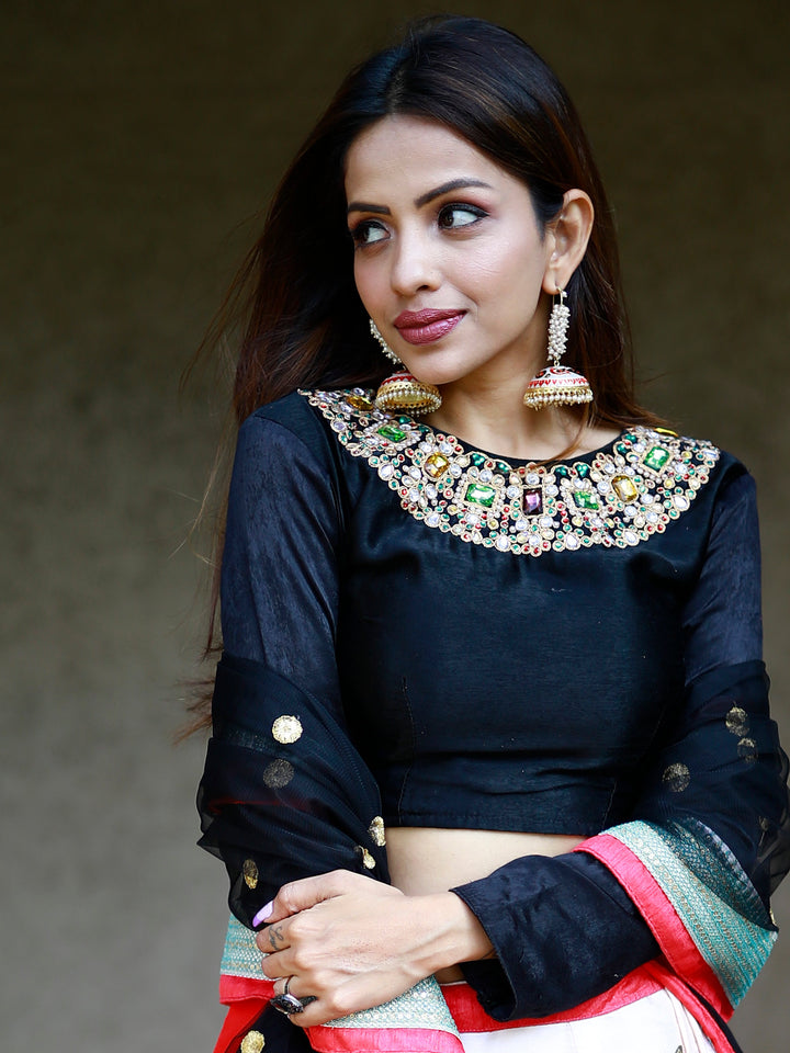 Enchanting Multi Color Floral Printed | Silk Reception Wear Lehenga Choli Signature Design