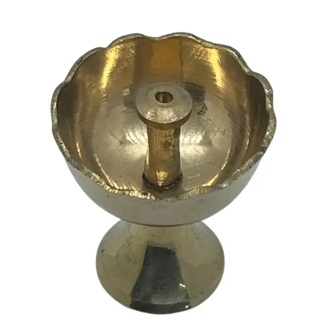 Brass Kamal Diya for Worship | Elegant Brass Diya for Home Decor