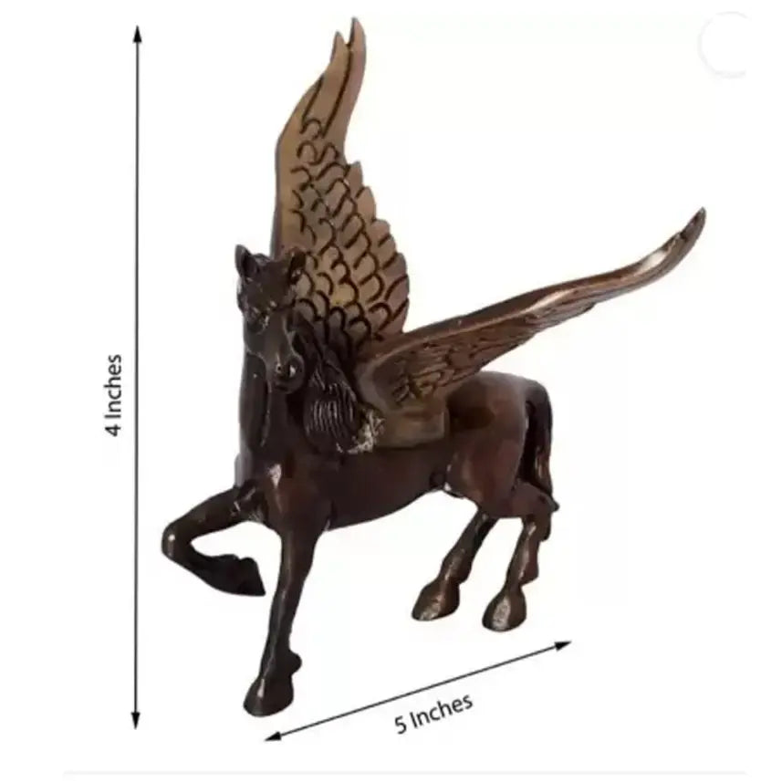 Unique Brass Unicorn Horse Statue | Crafted Centerpiece for Home Decor
