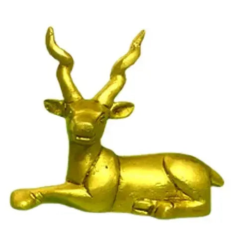 Graceful Deer Brass Statue | Crafted Accent for Home Decor