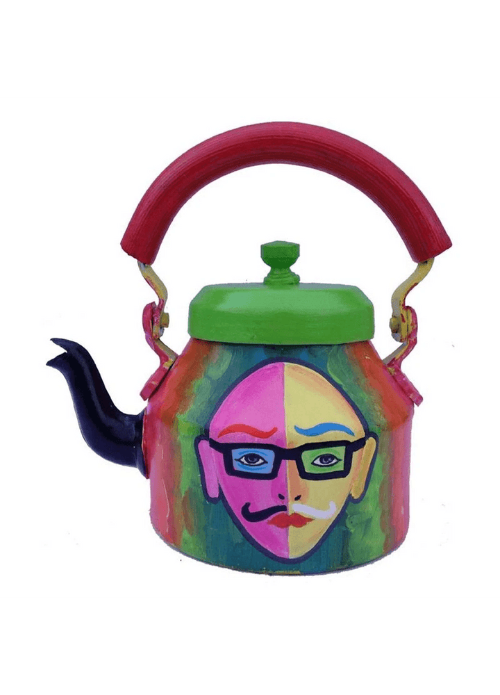 Vintage Look Kettle 1L | Artistic Handpainted Tea Pot