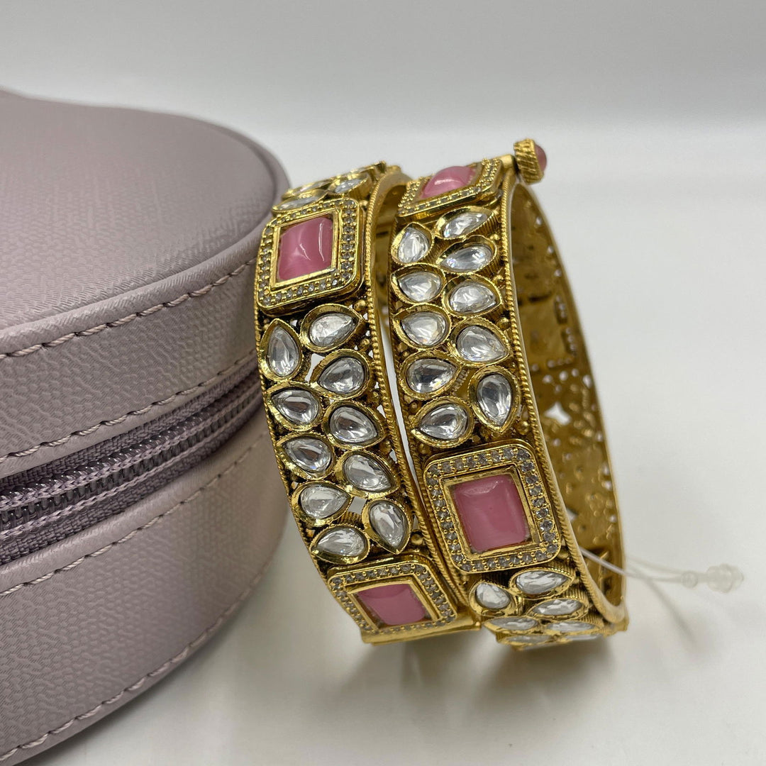 KUNDAN BANGLES - SilverBin