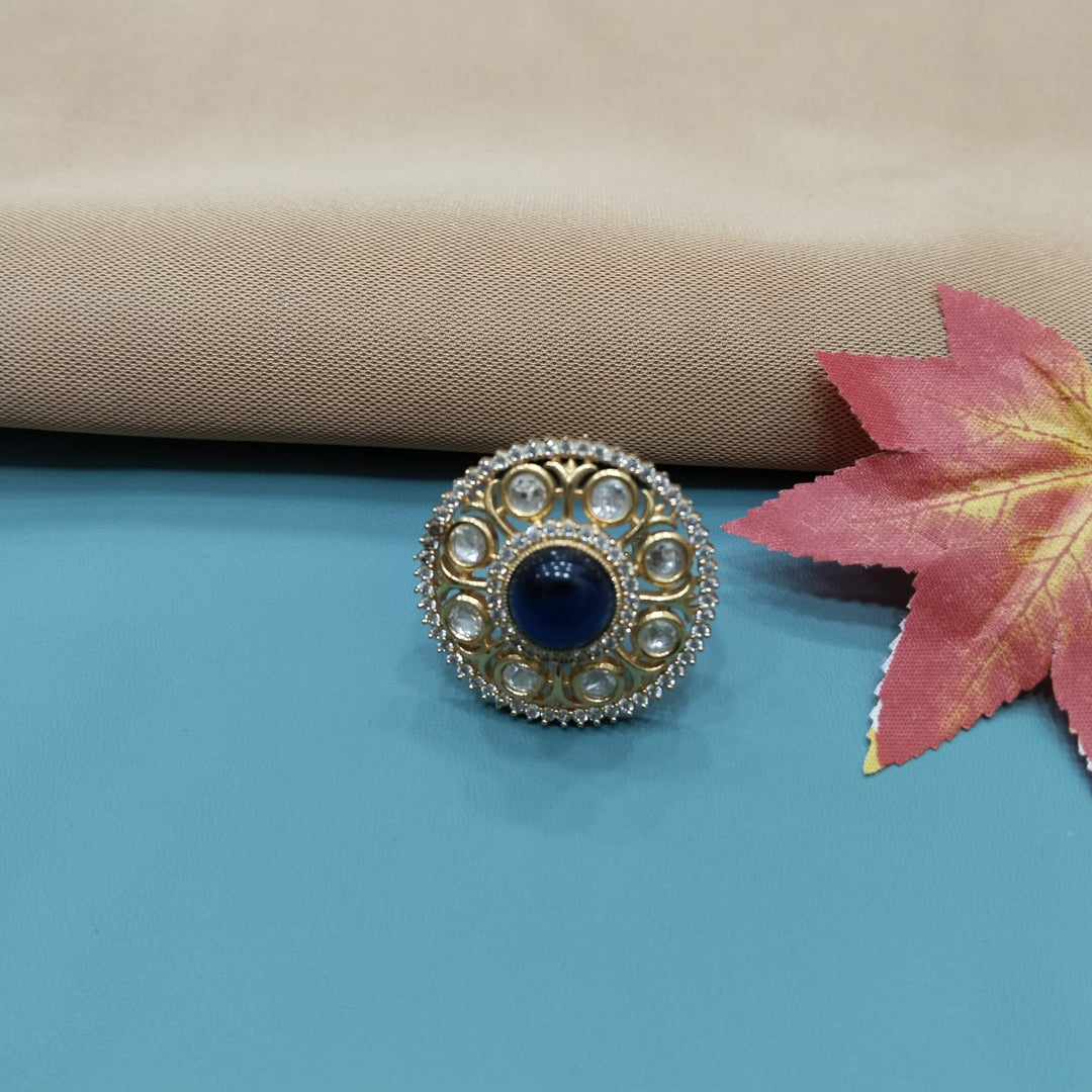 KUNDAN RING - SilverBin