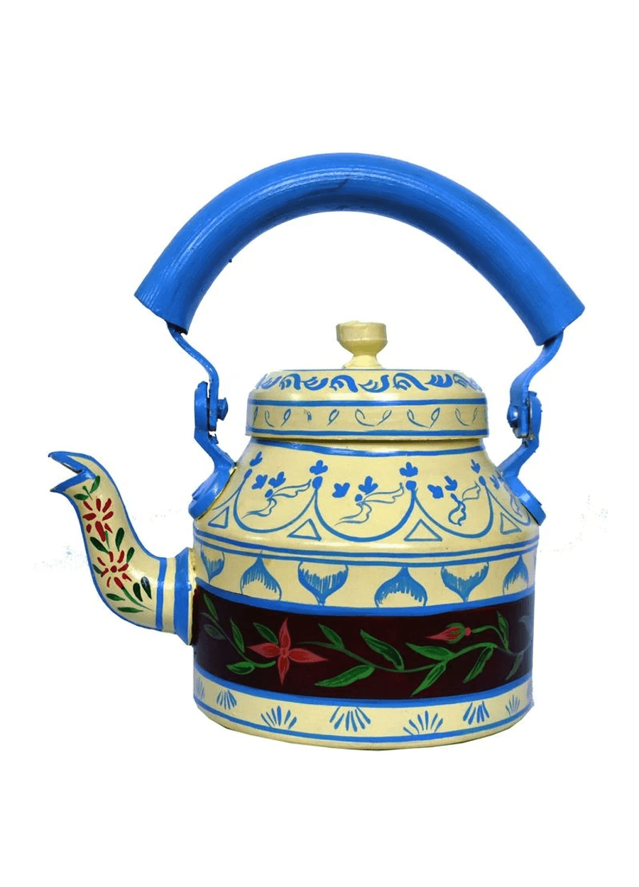 Folk Handpainted Tea Pot | Stylish Tableware with Indian Touch