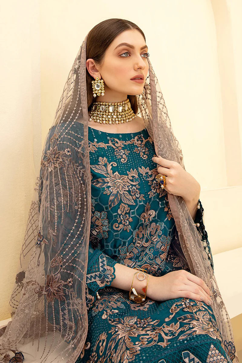 Enchanting Teal Georgette Suit Set | Perfect for Weddings & Celebrations