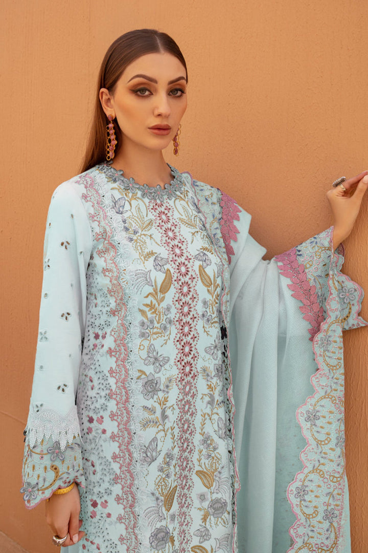 Sky Blue Salwar Kameez | Heavy Cotton with Cotton Digital Printed Dupatta