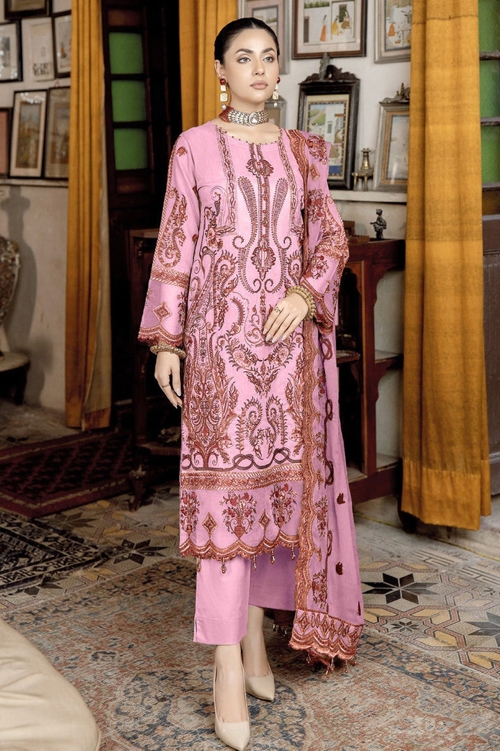 Beautiful Pink Georgette Salwar Kameez | Elegant Dupatta Set