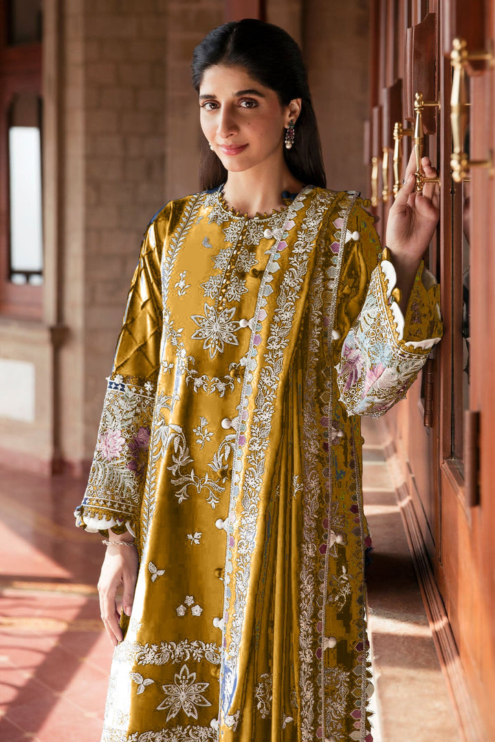 Moti Work Yellow Georgette Salwar Suit | Designer Indian Wear