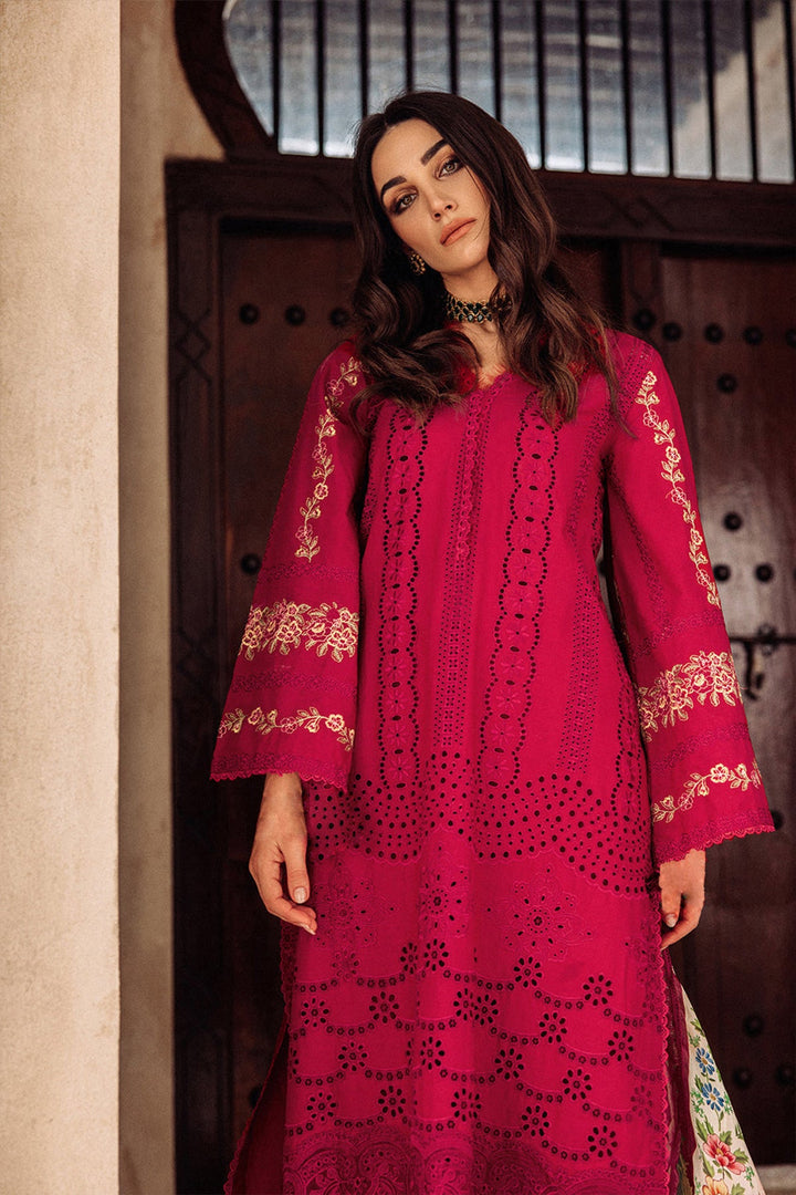 Elegant Red Cotton Suit | Chic Ethnic Wear with a Gorgeous Cotton Dupatta