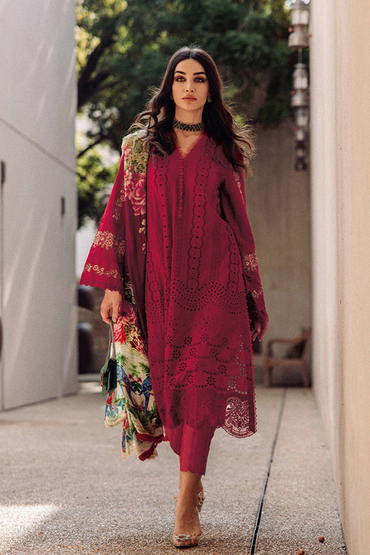 Elegant Red Cotton Suit | Chic Ethnic Wear with a Gorgeous Cotton Dupatta