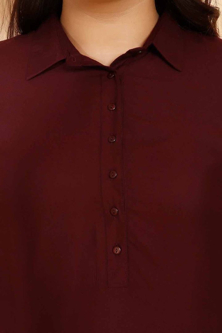 Plum Longline Shirt
