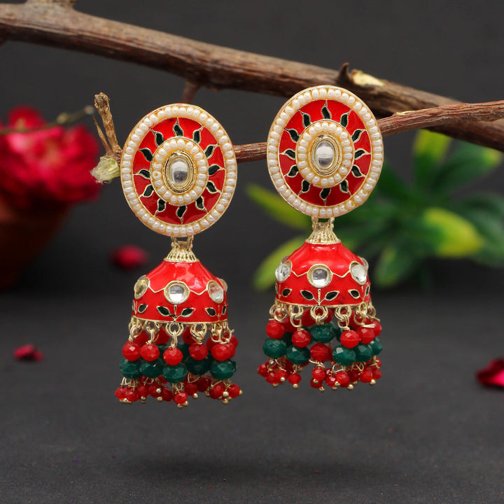 Handcrafted Meenakari Earrings | Traditional Indian Jewelry
