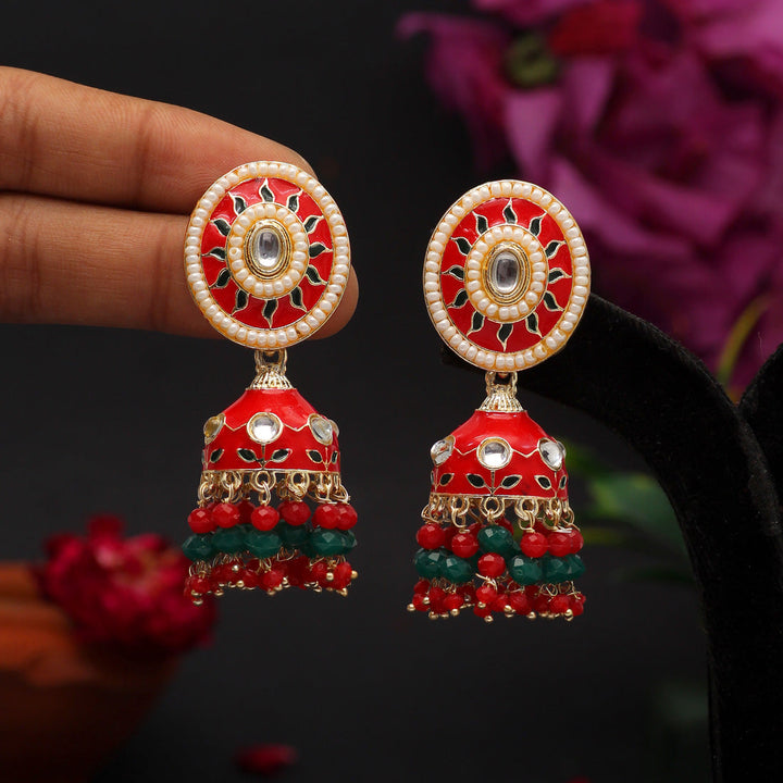 Handcrafted Meenakari Earrings | Traditional Indian Jewelry