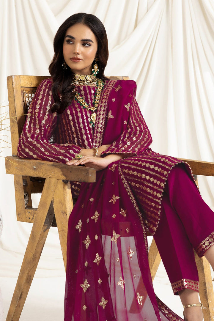 Designer Dark Pink Salwar Suit | Embroidery & Sequence Work