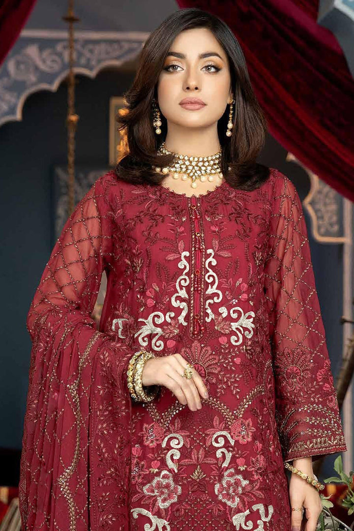 Maroon Georgette Salwar Kameez | Festive Wear for Women