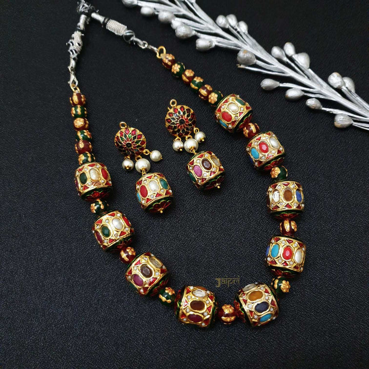 Meenakari Traditional Floral | Necklace With Earrings Collection