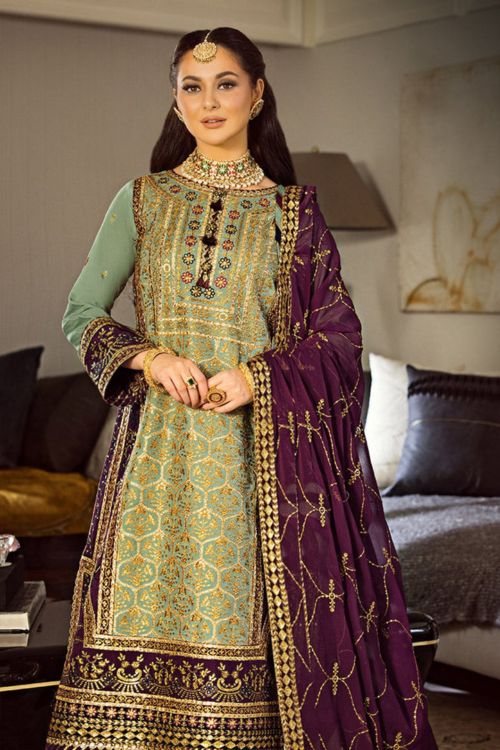 Mint Green Indian Salwar Kameez | Designer Suit with Heavy Embroidery