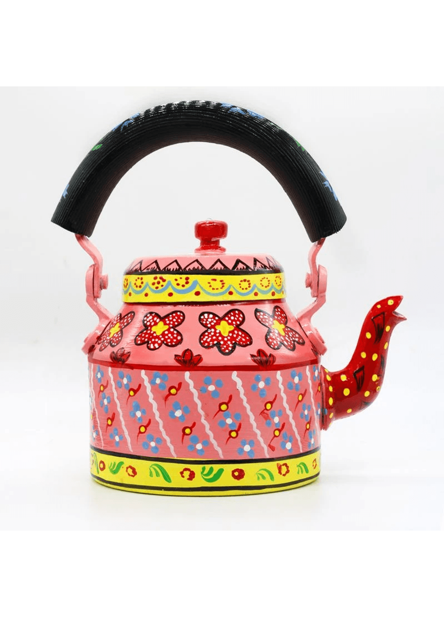 Traditional Tea Pot Set | Artistic Aluminium Kettle Unique Serveware
