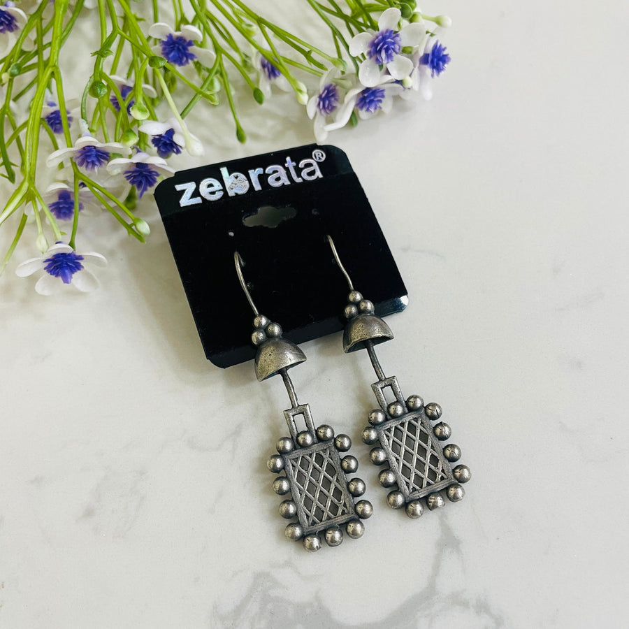 OXIDISED EARRINGS - SilverBin