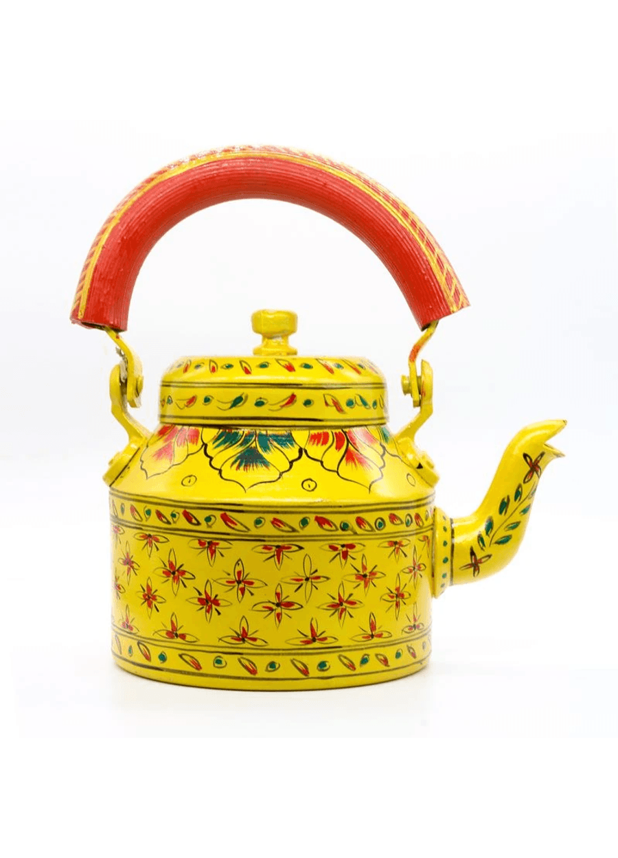 Colorful Meenakari Tea Kettle | Handmade Rajasthani Art