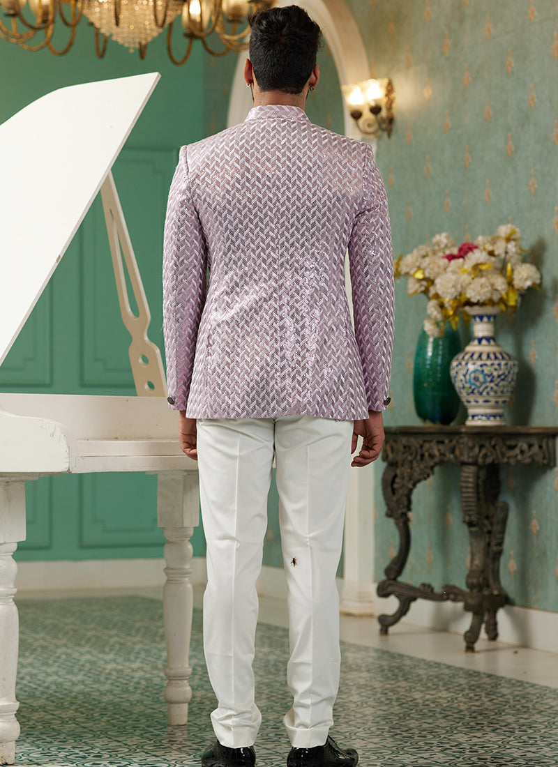 Onion Pink Art Silk Jodhpuri Suit | Elegant Traditional Attire for Special Occasions