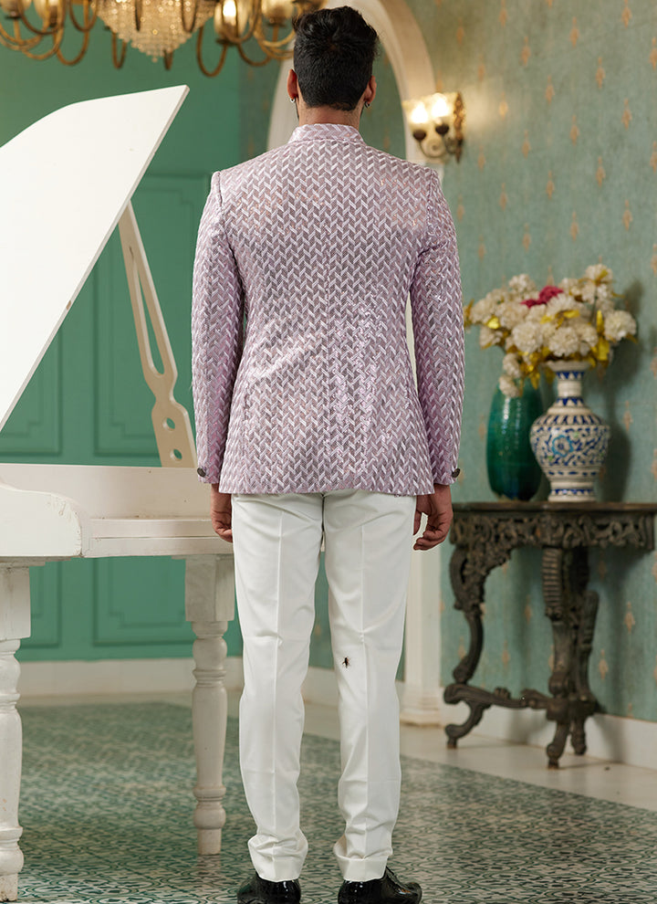 Onion Pink Art Silk Jodhpuri Suit | Elegant Traditional Attire for Special Occasions