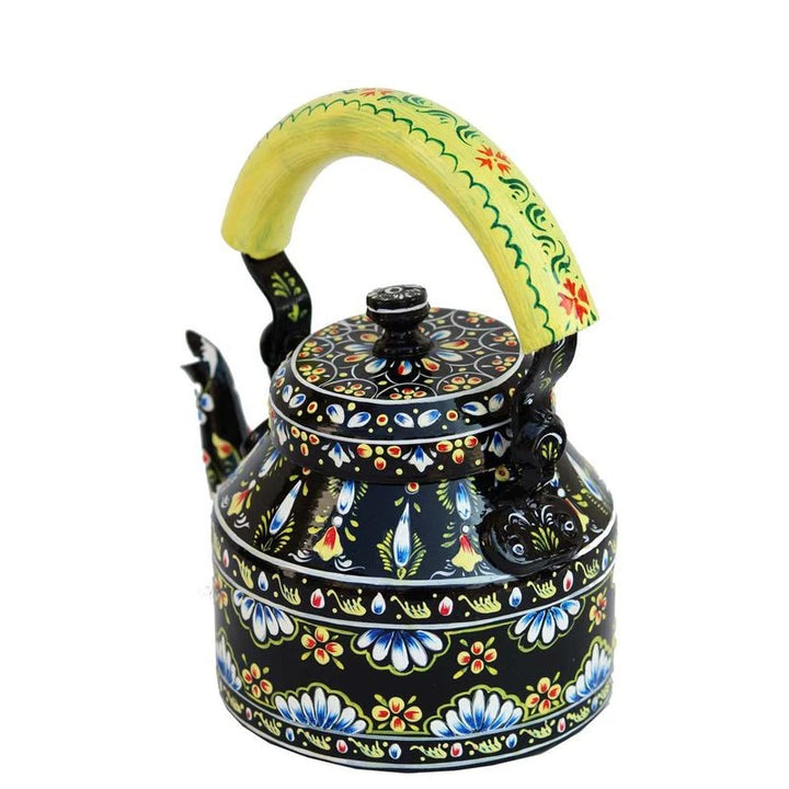 Elegant Handpainted Tea Kettle | Artistic 1L Tableware Piece