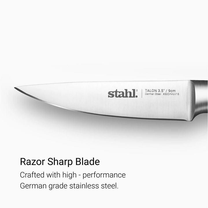 Stahl Talon Paring Knife |  Walnutwood Handle, 3.5 Inches / 9 cm