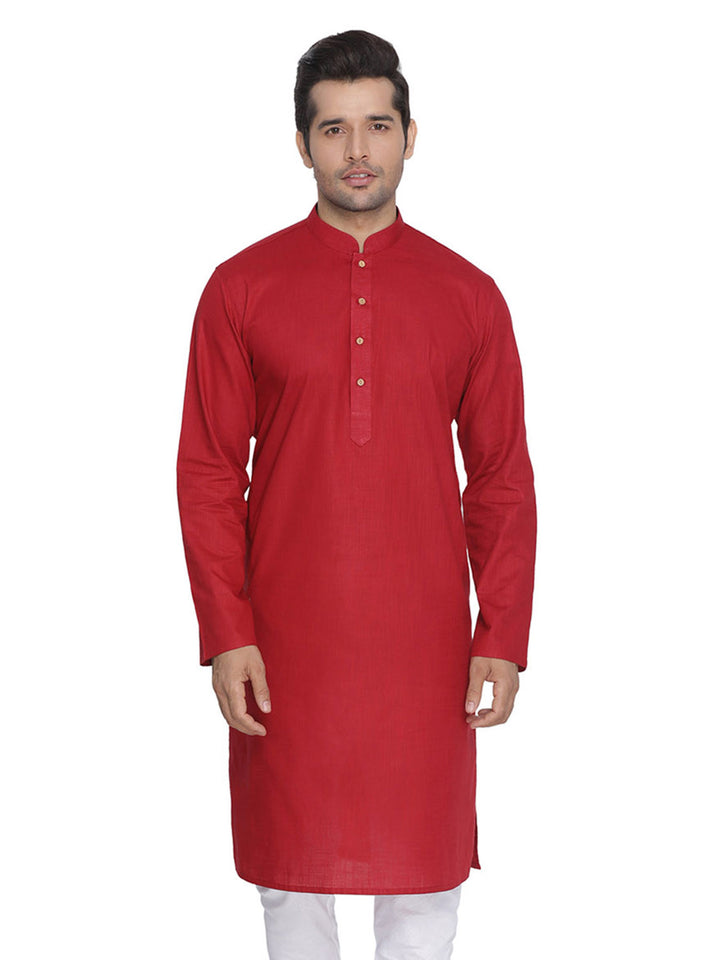 Men’s Plain Cotton Kurta Set | Stylish White Bottom for Traditional Look