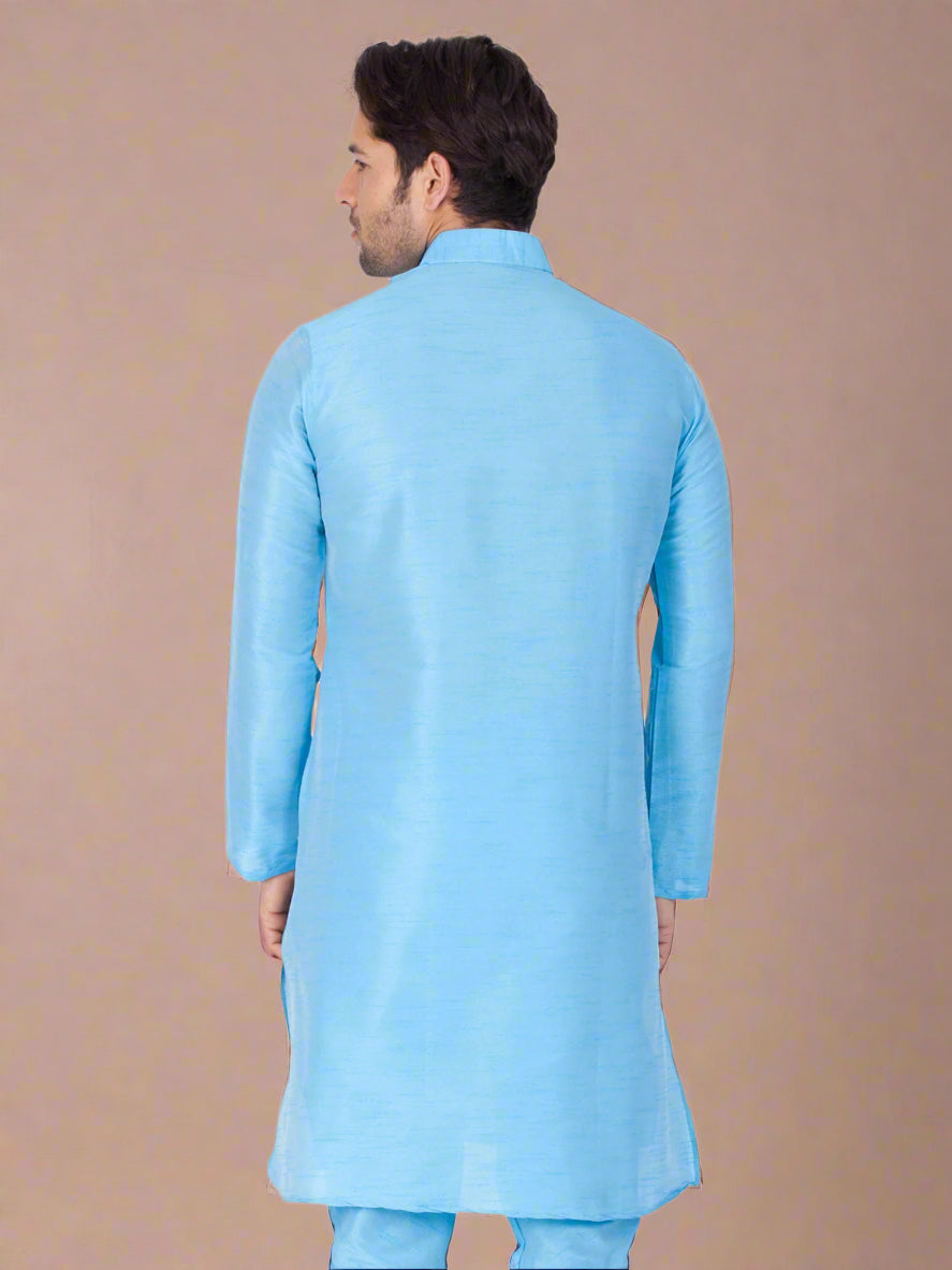 Plain Art Silk Kurta Pajama | Trendy Ethnic Wear for Festive Occasions
