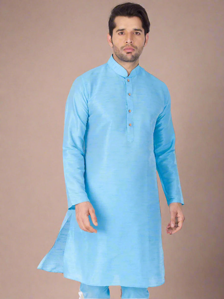 Plain Art Silk Kurta Pajama | Trendy Ethnic Wear for Festive Occasions
