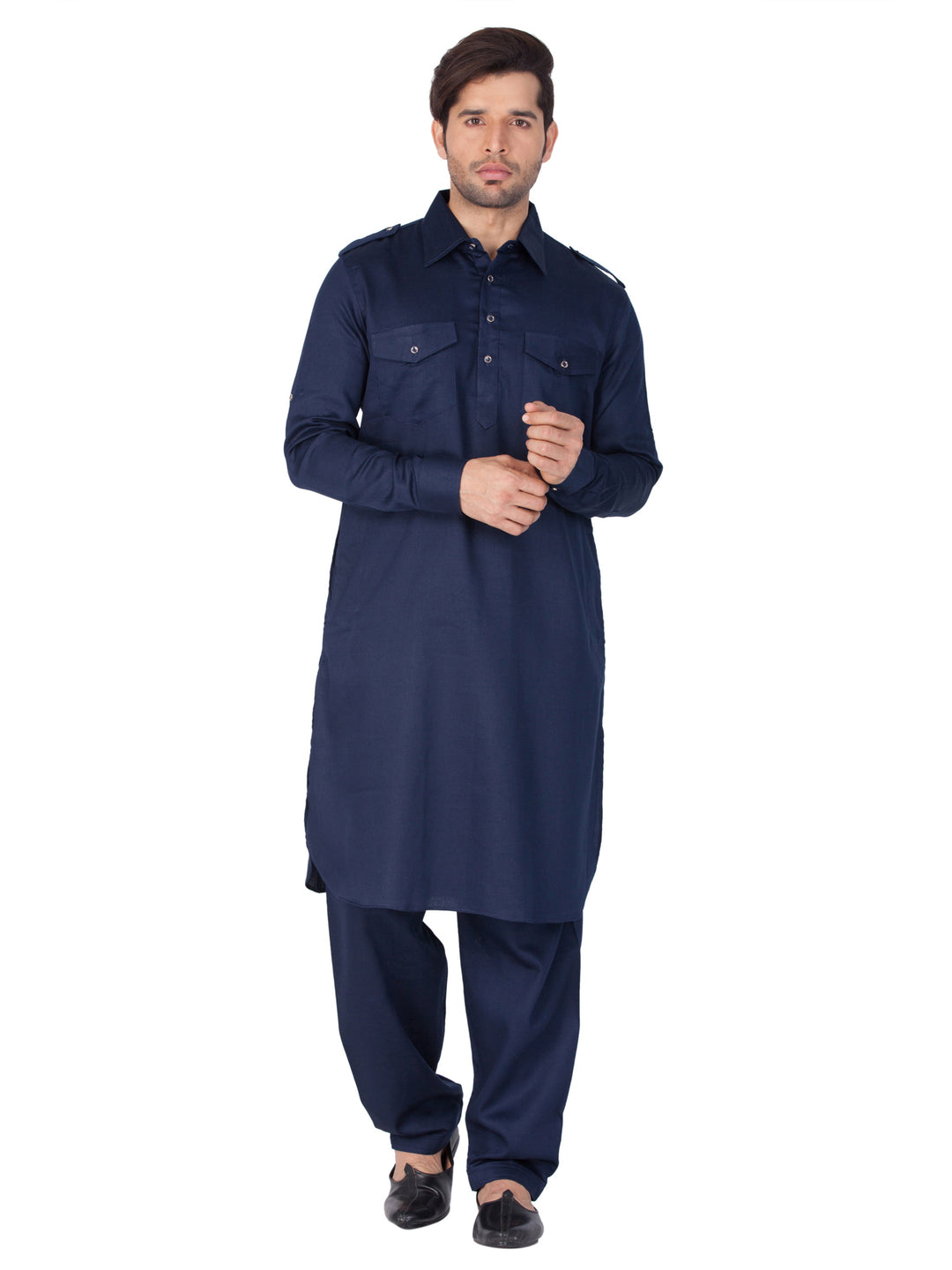 Plain Cotton Pathani Kurta | Stylish Ethnic Wear for All Occasions