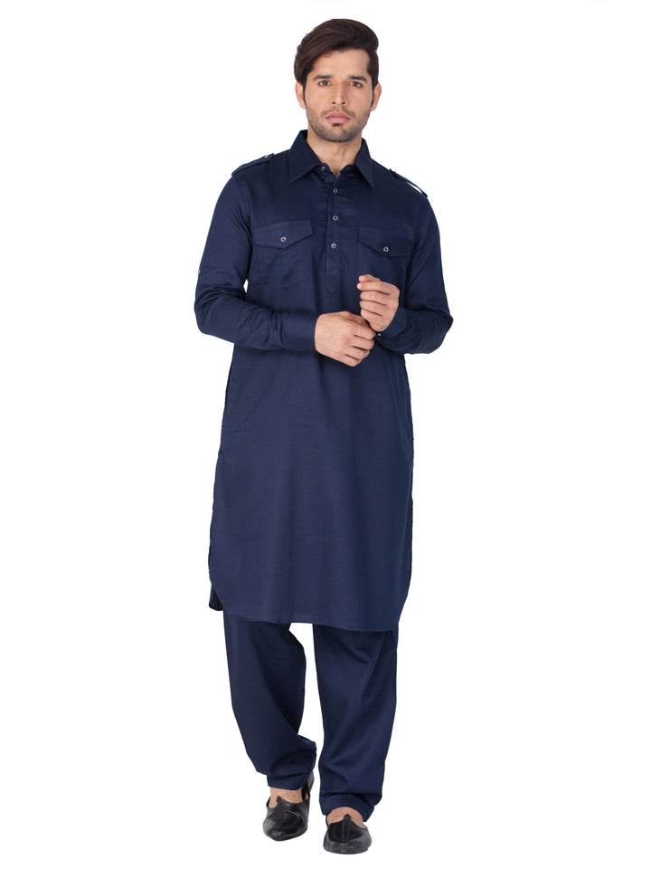 Plain Cotton Pathani Kurta | Stylish Ethnic Wear for All Occasions