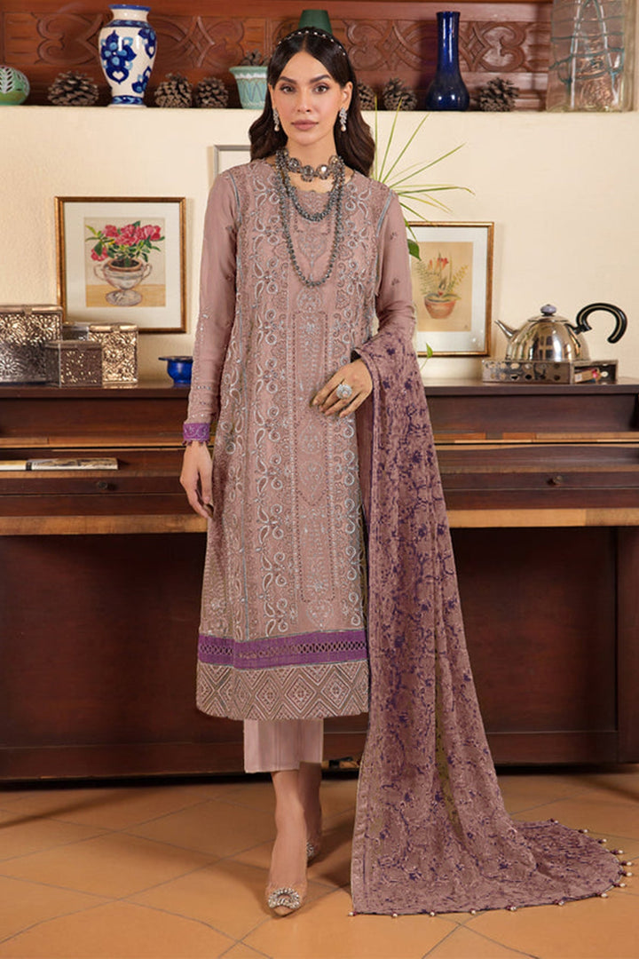 Elegant Light Lavender Georgette Kameez | Stylish Salwar with Dupatta Set