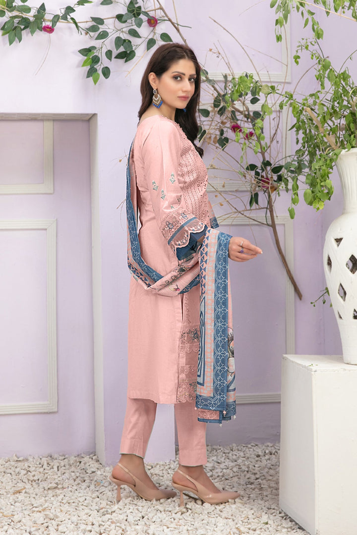 Peach Heavy Faux Georgette salwar  Suit | Embroidered Moti Work & Chiffon Dupatta