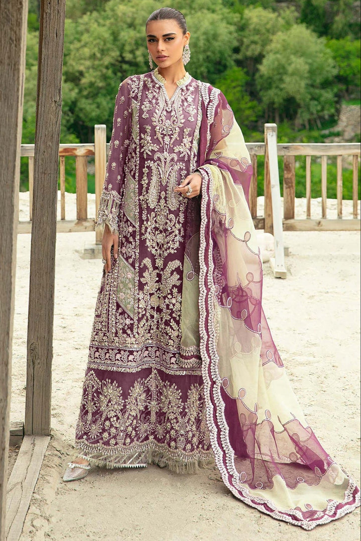 Elegant Purple Georgette Suit | Classic Kameez with Flowing Dupatta